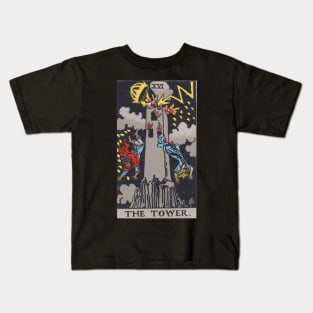 The Tower - Tarot Card Kids T-Shirt